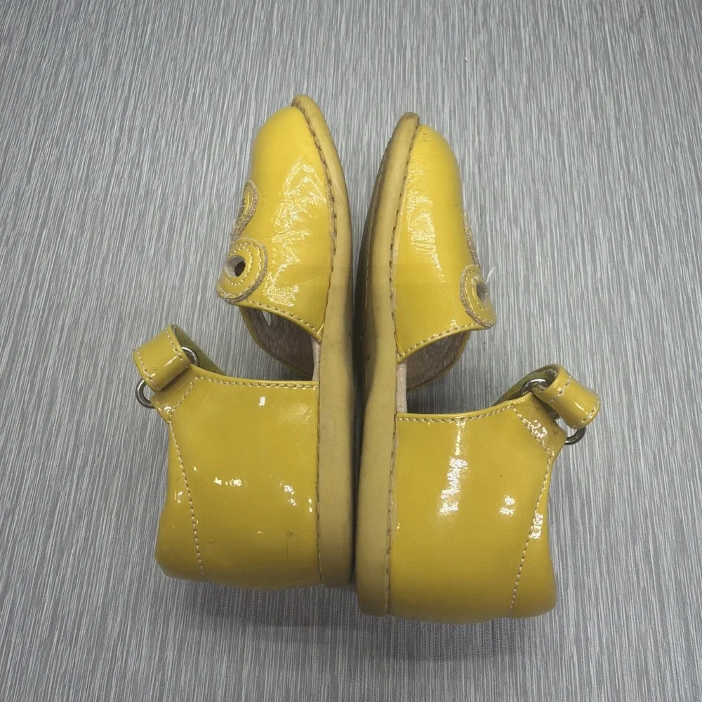 Livie & Luca Girls‎ Patent Leather Mary Jane Shoes Yellow Size 8